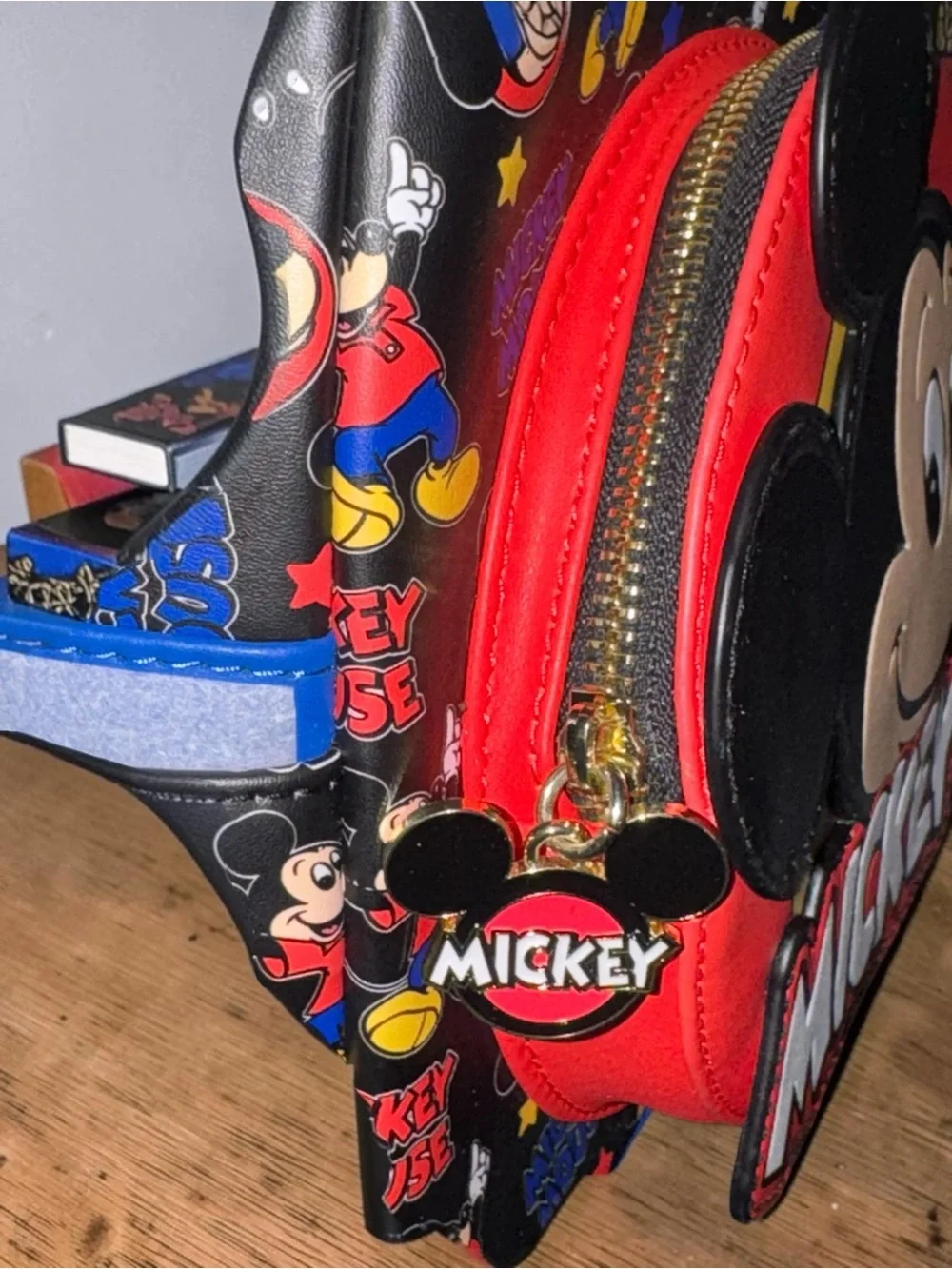 Loungefly Disney Mickey Mouse AOP Mini Backpack